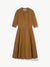 Talitha Midi Dress Organic Cotton - Ochre2