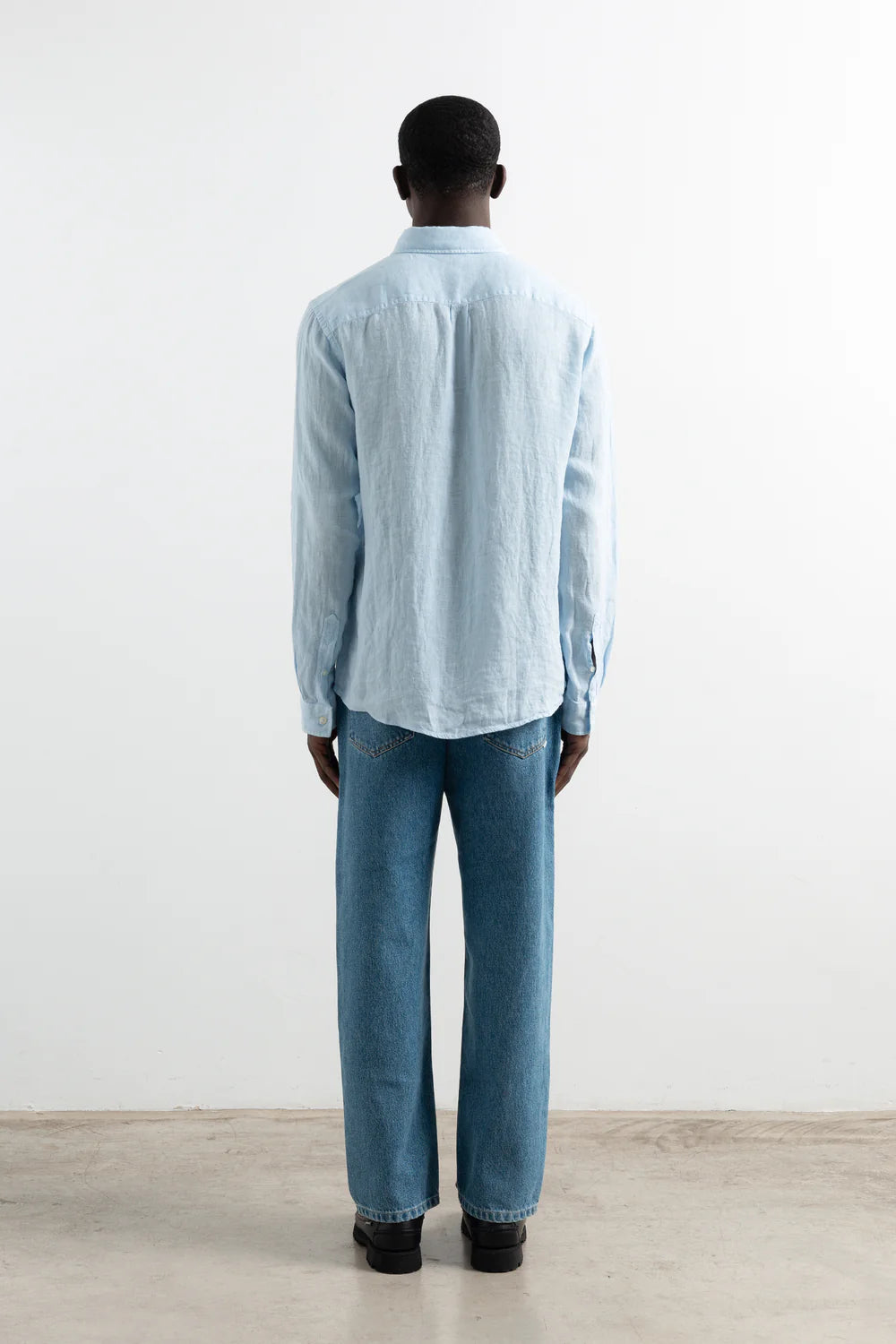 Linen Shirt - Plain Light Blue
