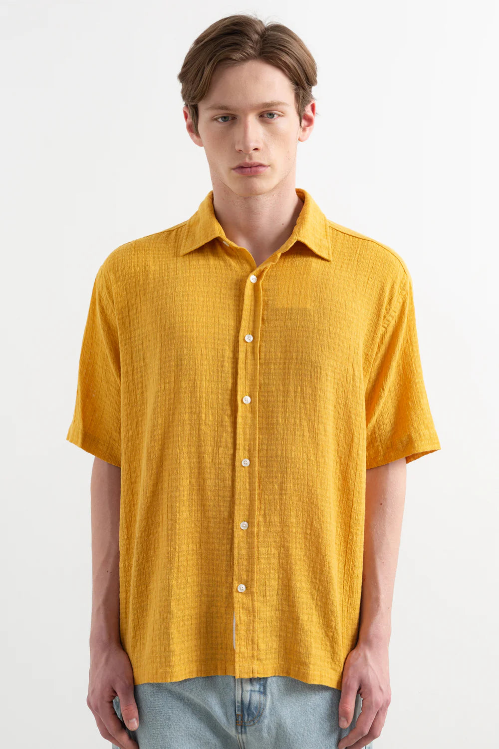 Straw Land Shirt - Plain Mustard