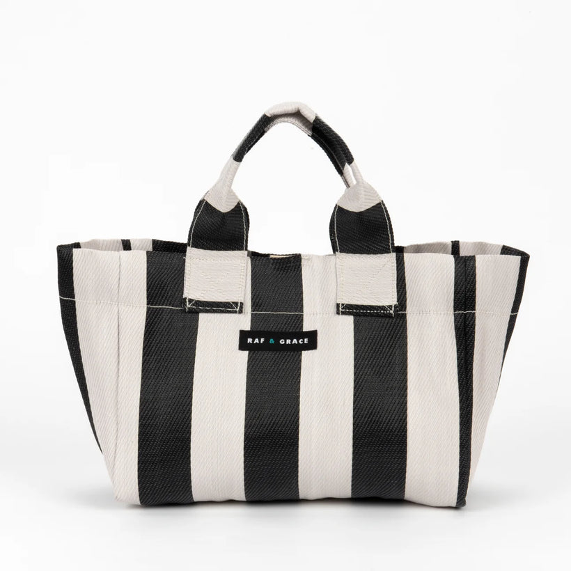 Micro Shopper Bag - Ecru/Black