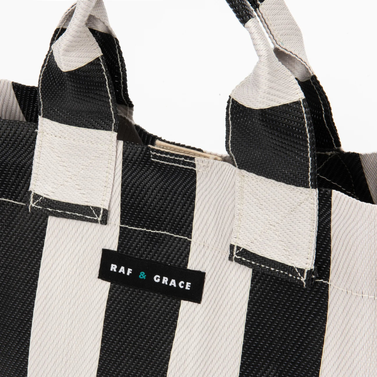 Micro Shopper Bag - Ecru/Black