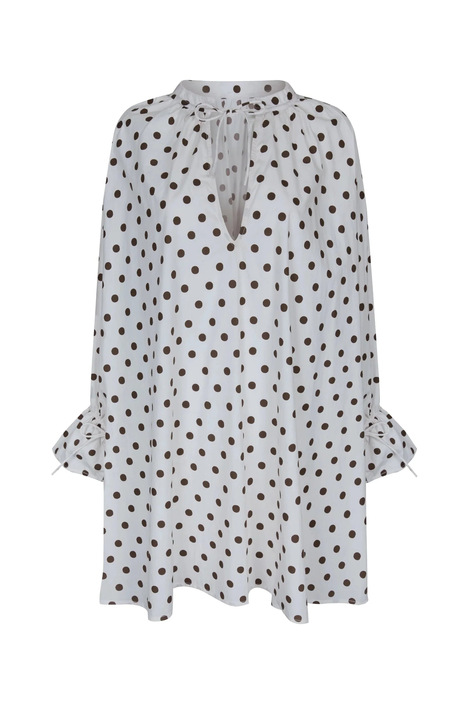 Margot  Polka Dot Dress - Cream