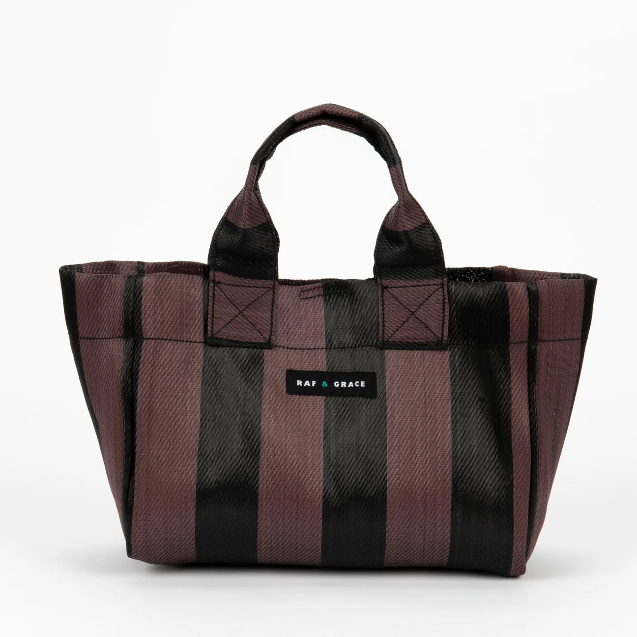 Micro Shopper Bag - Fig Brown/Black