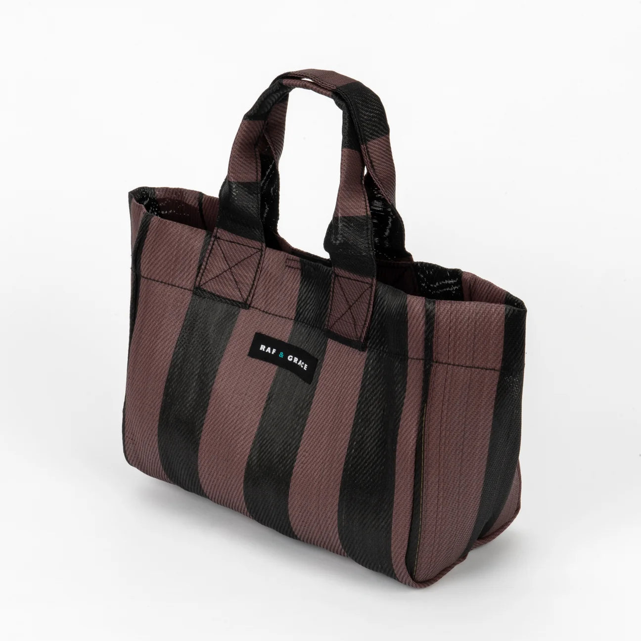 Micro Shopper Bag - Fig Brown/Black
