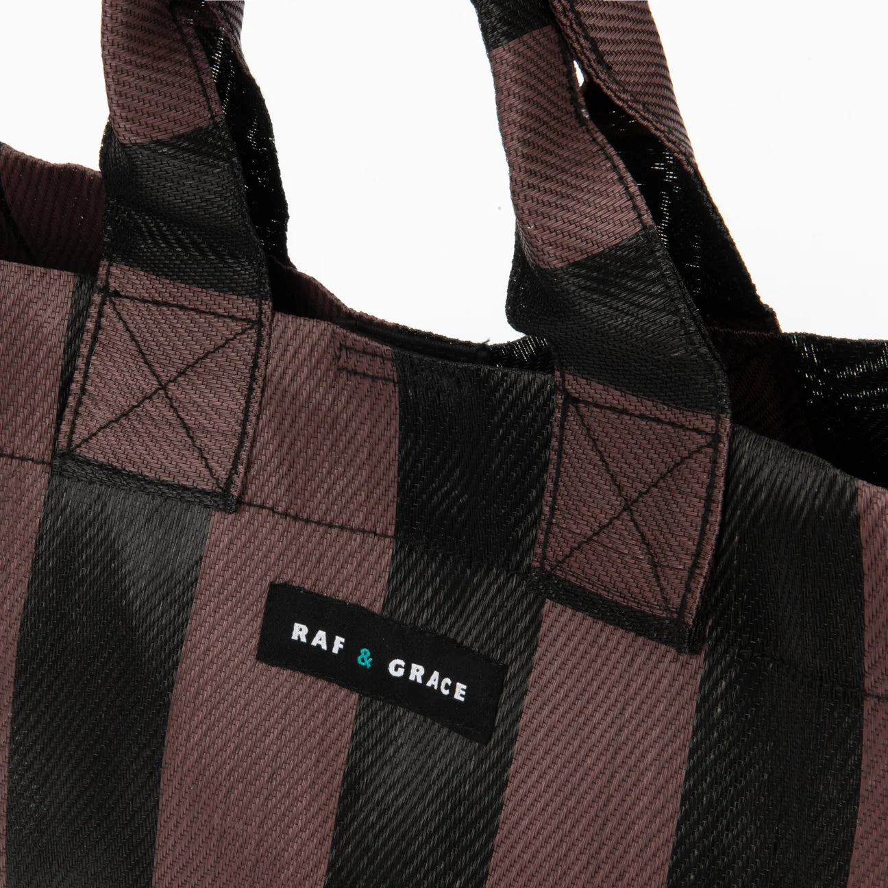 Micro Shopper Bag - Fig Brown/Black