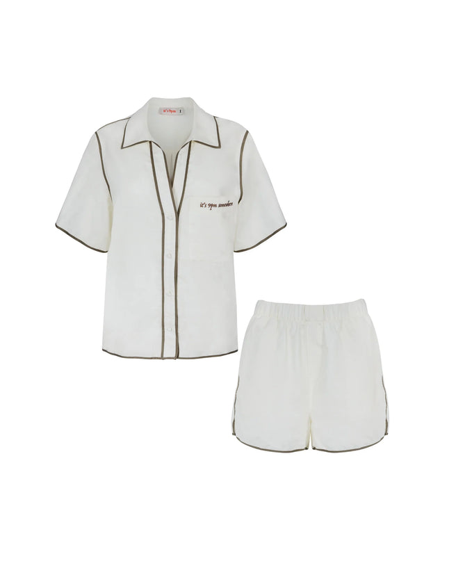 Matilda Linen Set - Cream