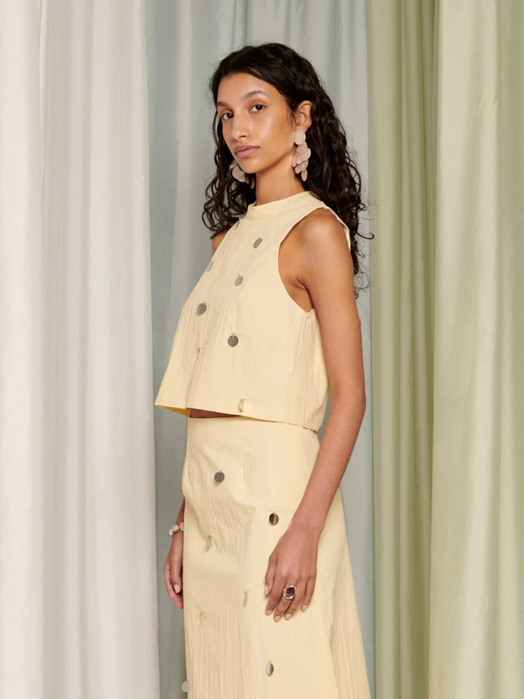 Solana Top - Butter Yellow