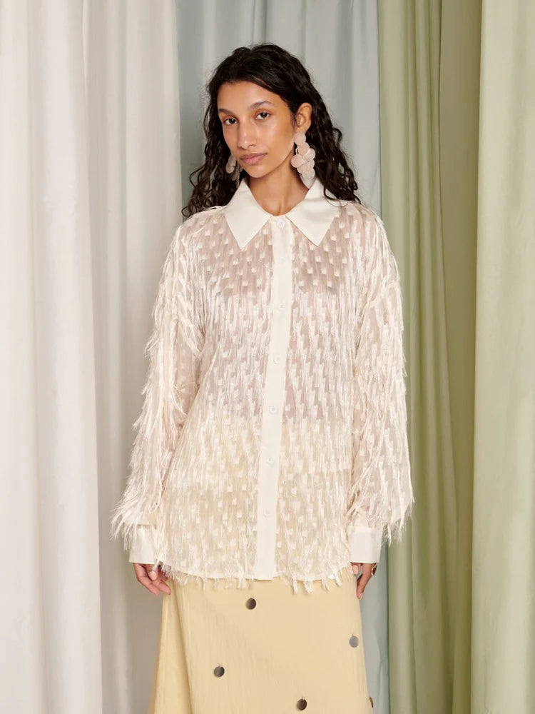 Anouk Shirt - Ivory Cream