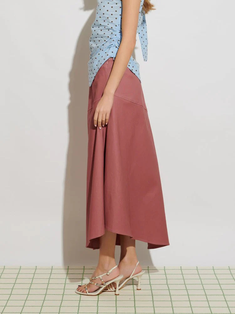 Stephanie Midi Skirt - Pink Clay