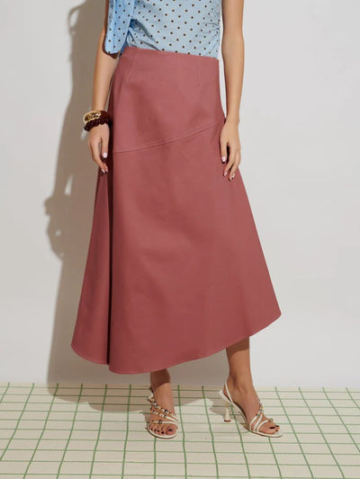 Stephanie Midi Skirt - Pink Clay