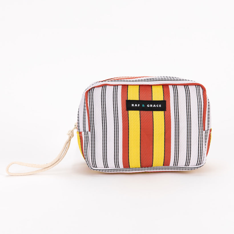 Wash Bag - Red & Yellow