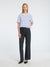 Essential Boxy Tee - Cornflower Blue Stripes