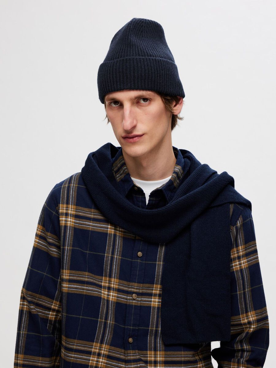 Mason Merino Wool Beanie - Sky Captain