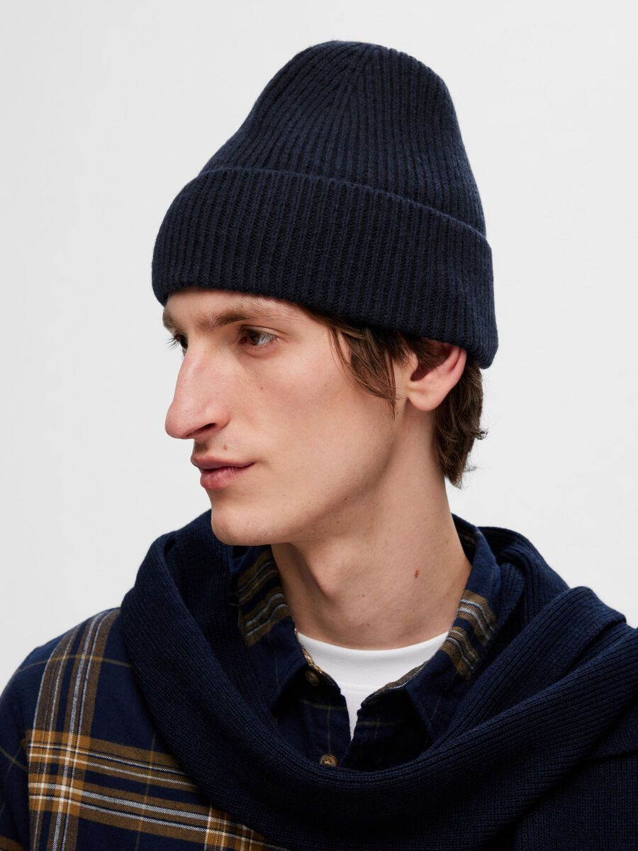 Mason Merino Wool Beanie - Sky Captain