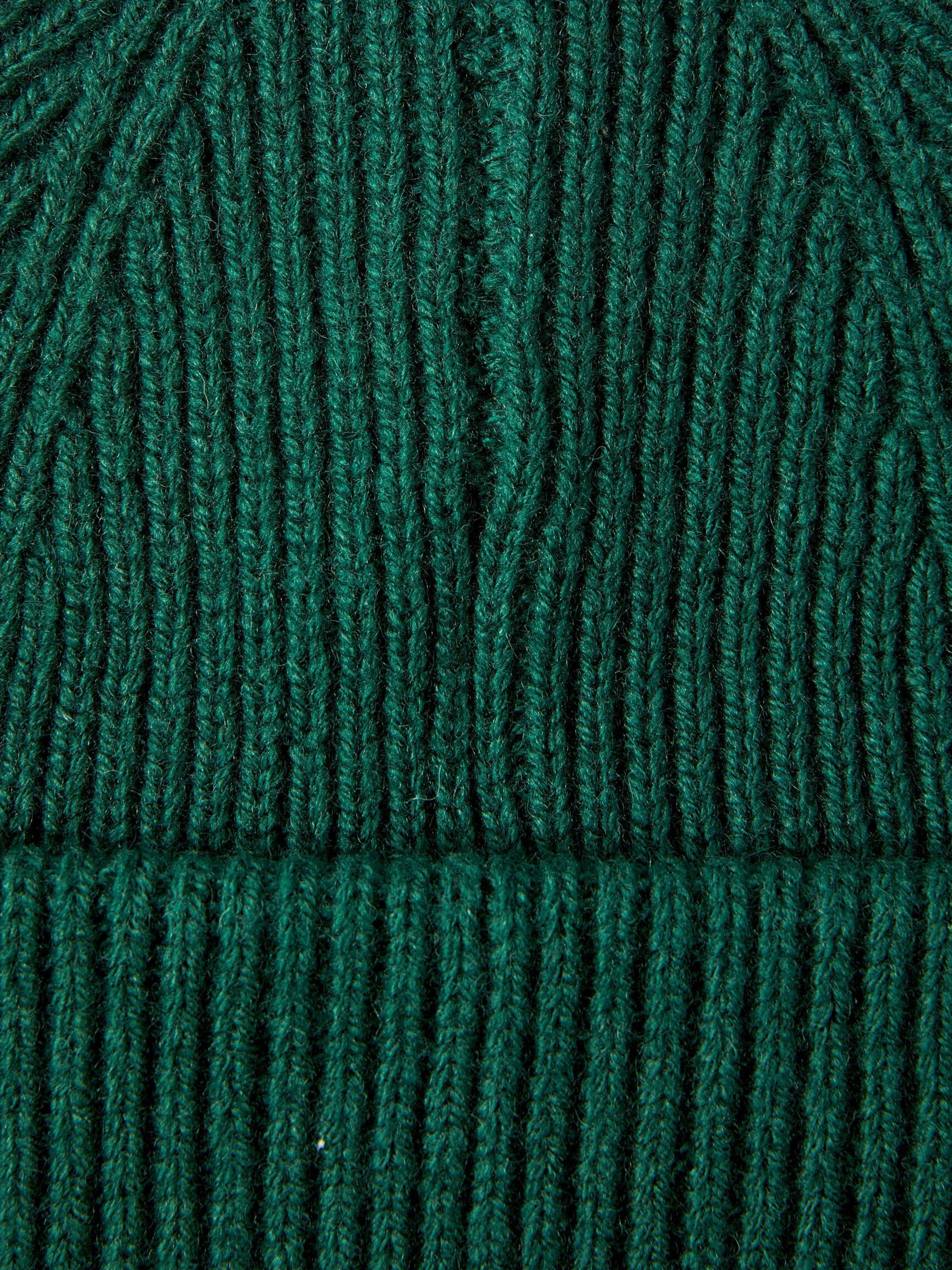Mason Merino Sailor Wool Beanie - Dark Green
