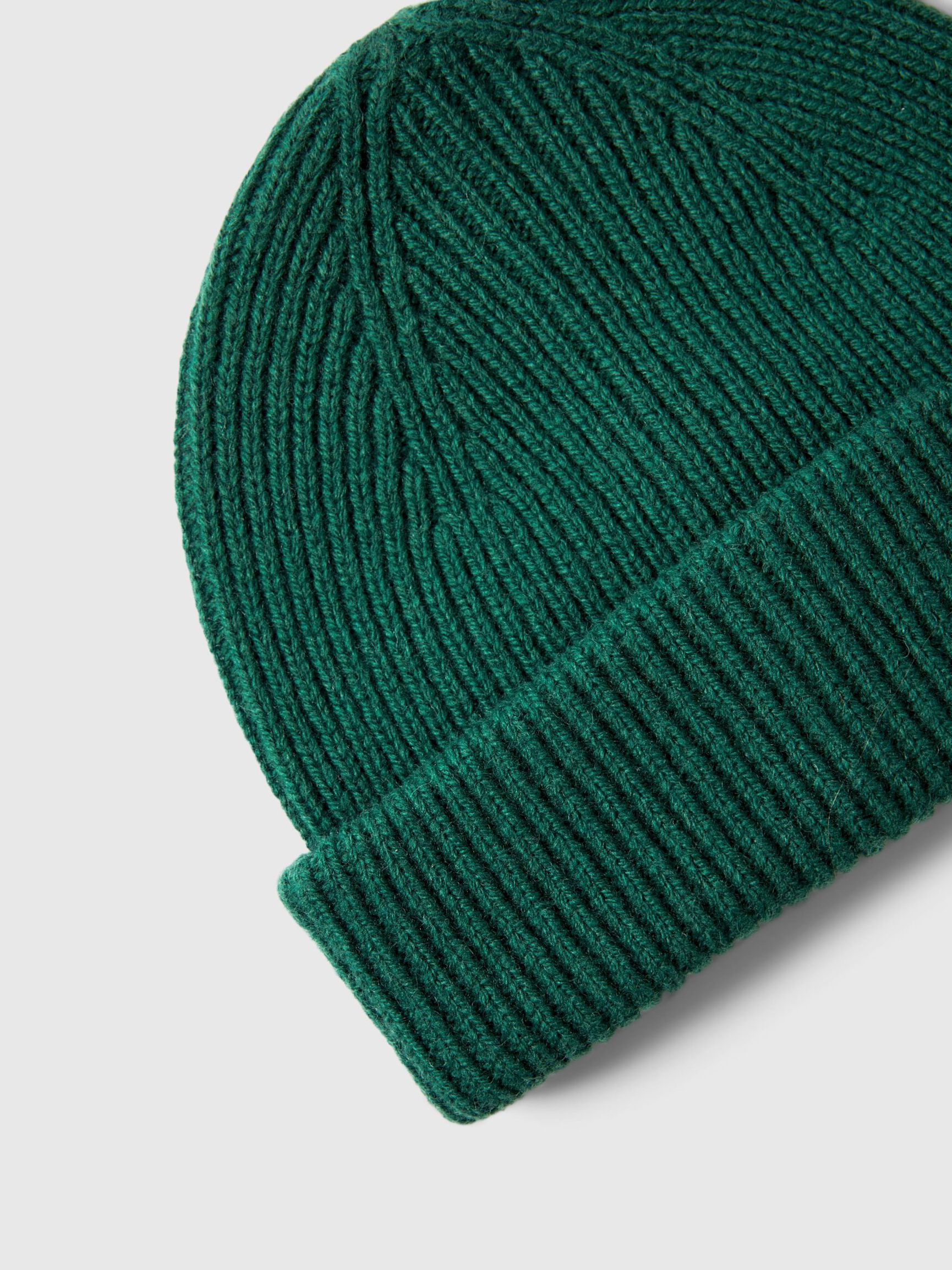 Mason Merino Sailor Wool Beanie - Dark Green