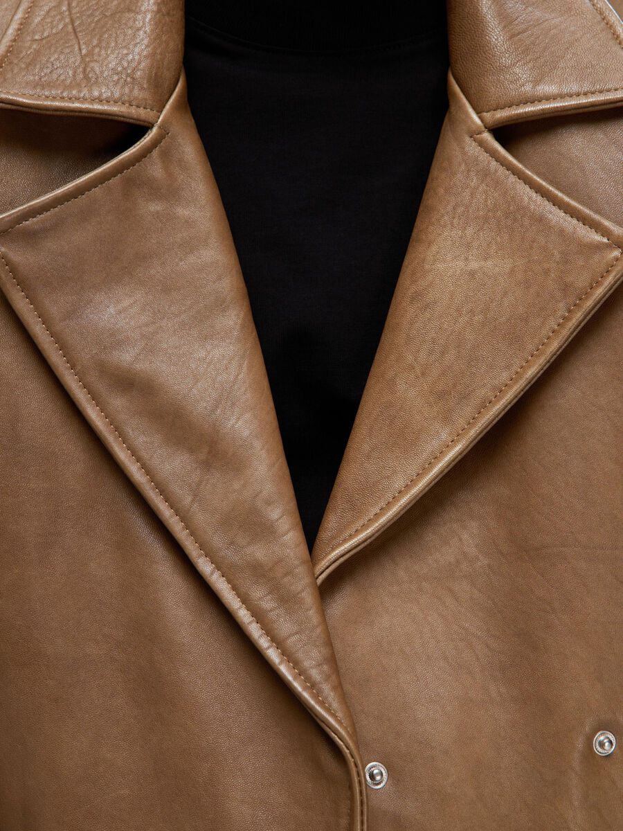 Glove Leather Jacket - Coca Mocha