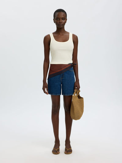 Anna U-Neck Tank - Snow White