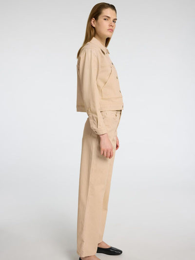 Alba High Waisted Jeans - Ecru Stripes