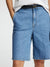Evelyn Bermuda Shorts - Medium Blue Denim