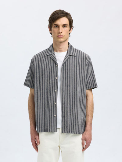 Relaxed Ace Seersucker Shirt - Sky Captain