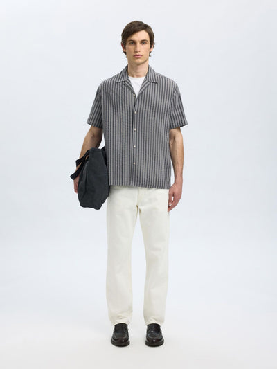 Relaxed Ace Seersucker Shirt - Sky Captain