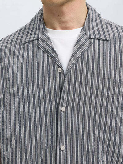 Relaxed Ace Seersucker Shirt - Sky Captain
