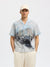 Relax Carl AOP Print Shirt - Cashmere Blue