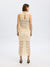 Alima Midi Crotchet Skirt - Sandshell