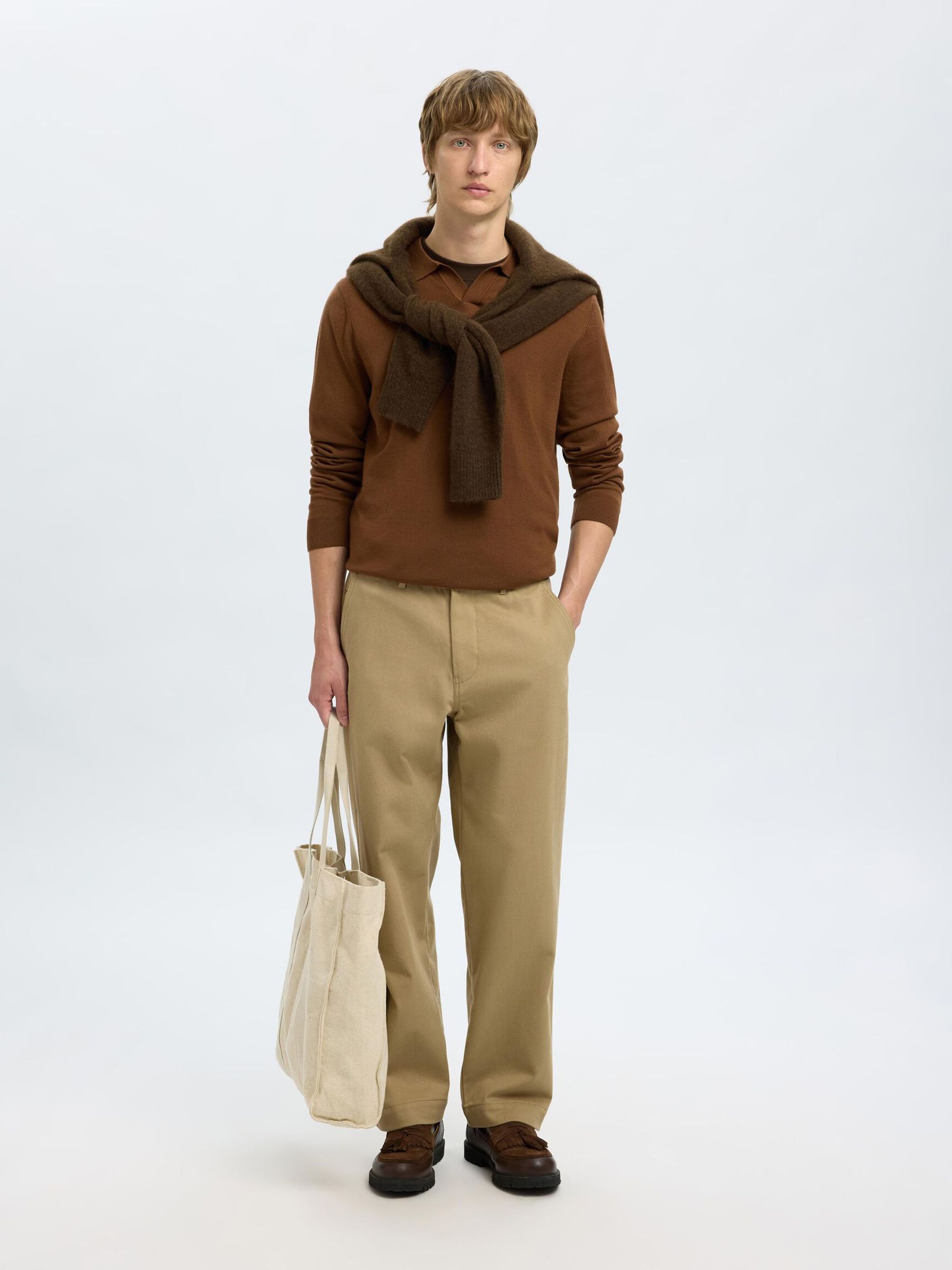 Harry 220 Twill Loose Pant - Chinchilla