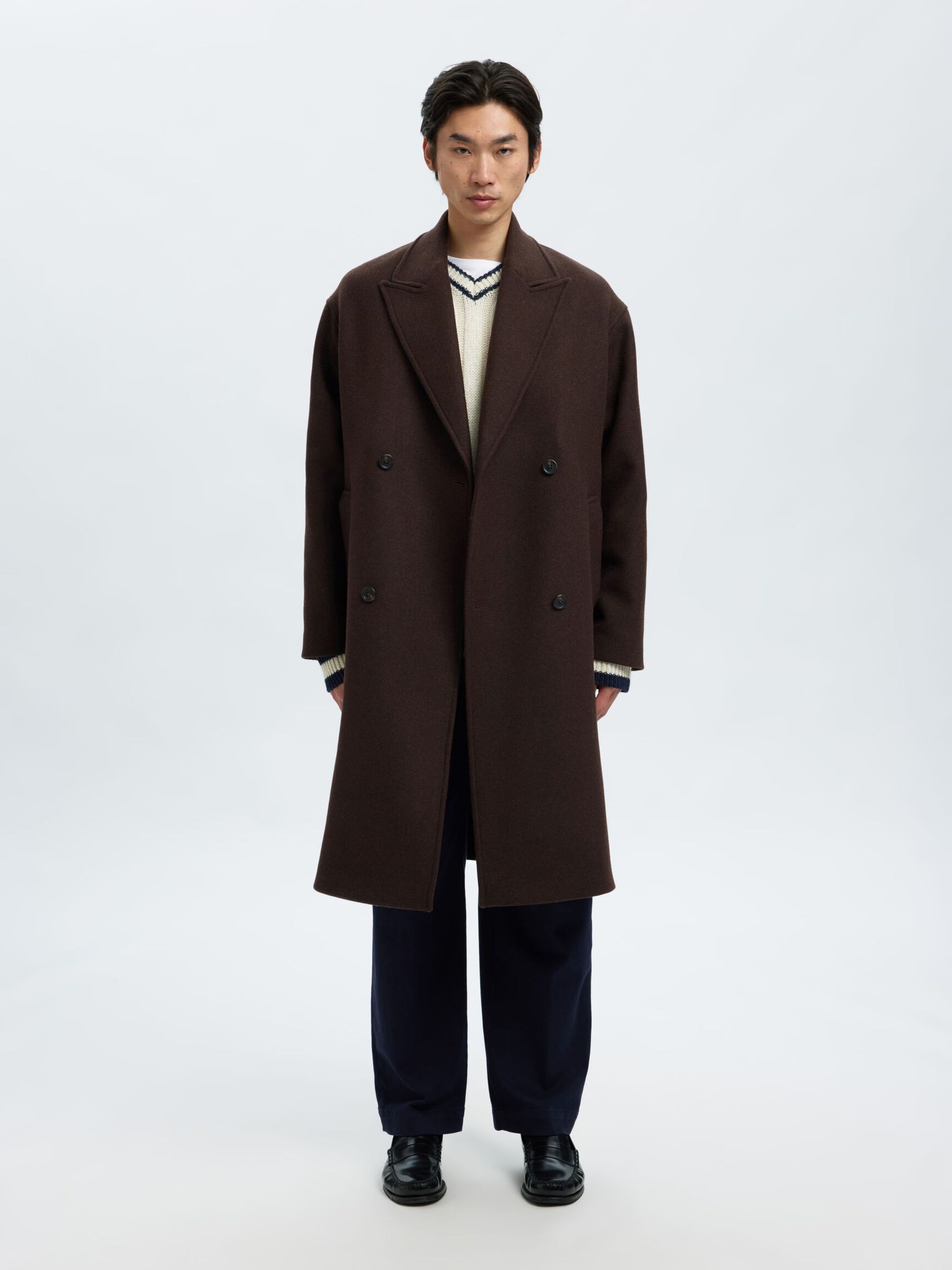 Simon Manteco Wool Blend Coat - Delicioso