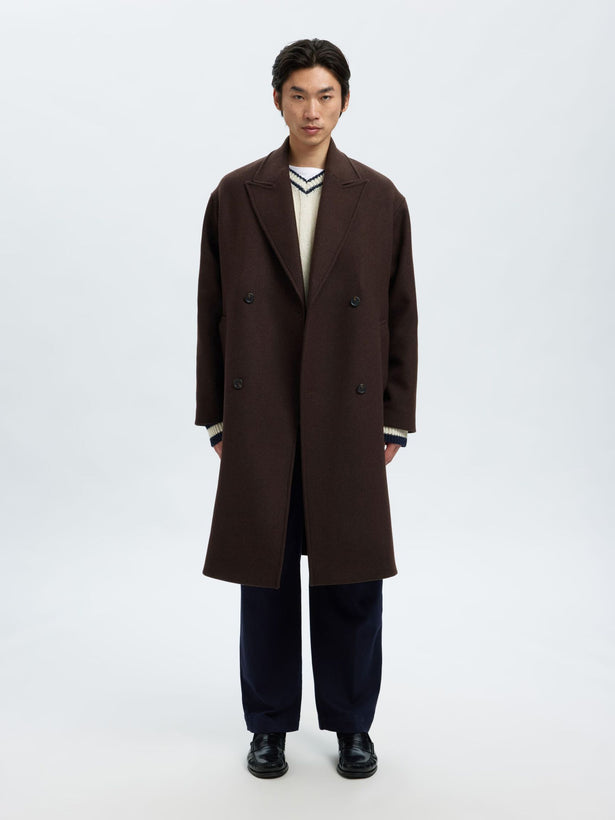 Simon Manteco Wool Blend Coat - Delicioso