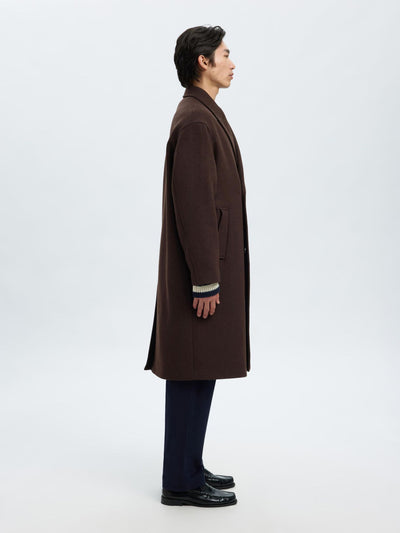 Simon Manteco Wool Blend Coat - Delicioso