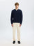 Dane Knit Structure Polo - Sky Captain