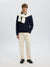 Dane Knit Structure Polo - Sky Captain