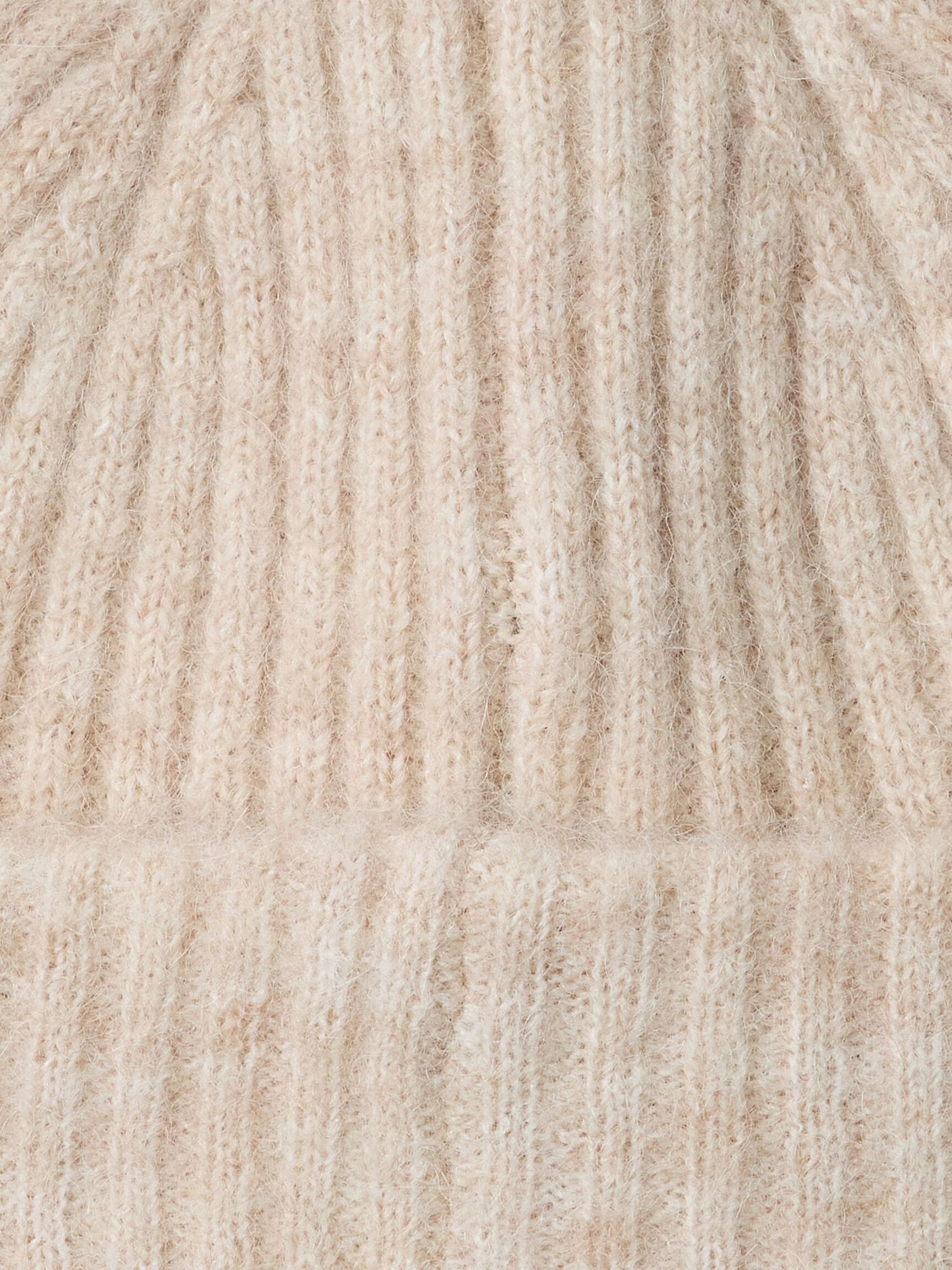 Lulu Wool Blend Knit Beanie - Birch