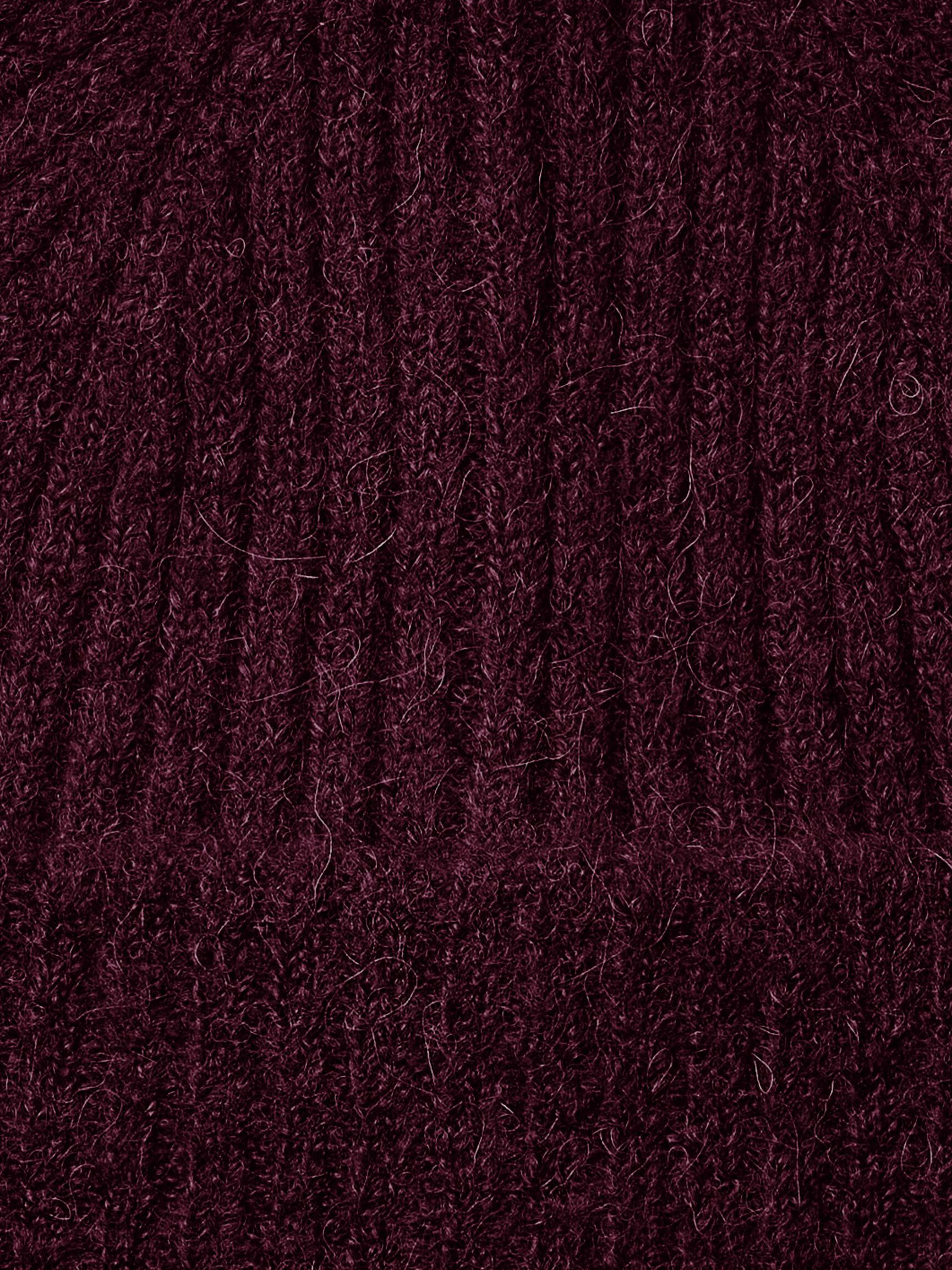 Lulu Wool Blend Knit Beanie - Fig