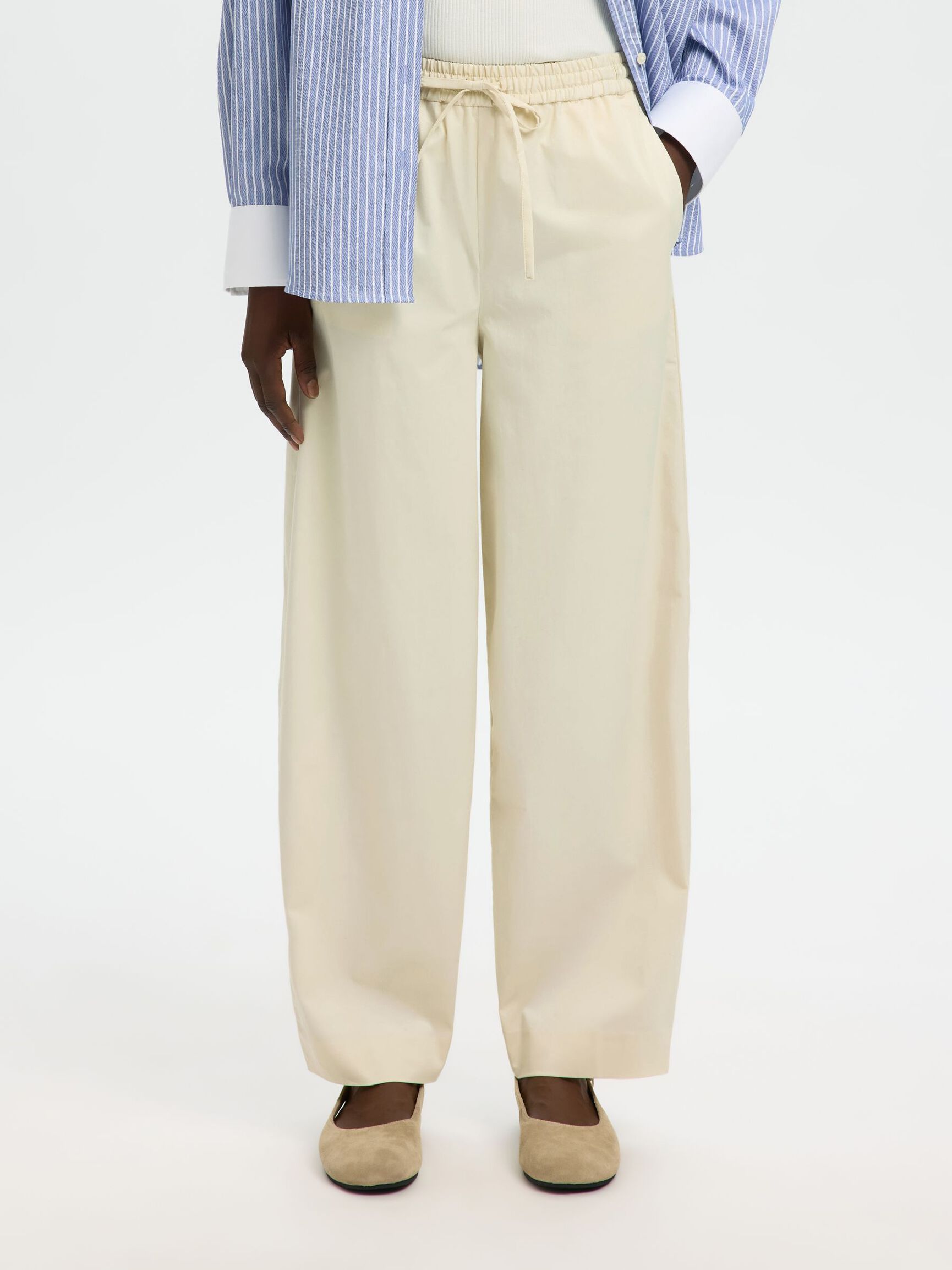 Juma Loose Barrel Pants - Birch