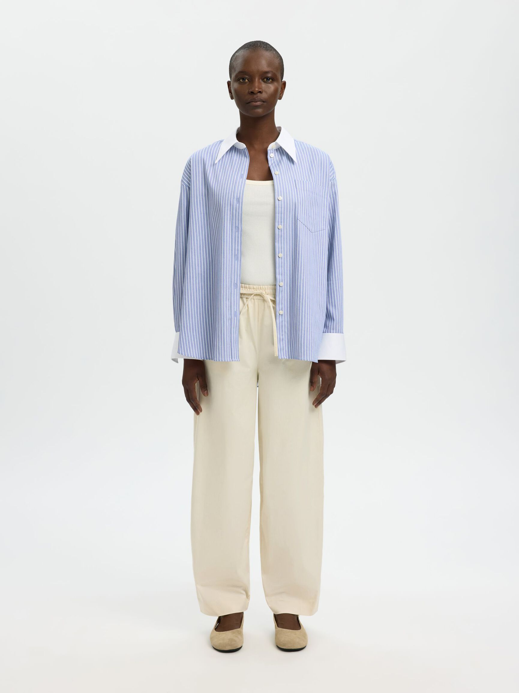 Juma Loose Barrel Pants - Birch