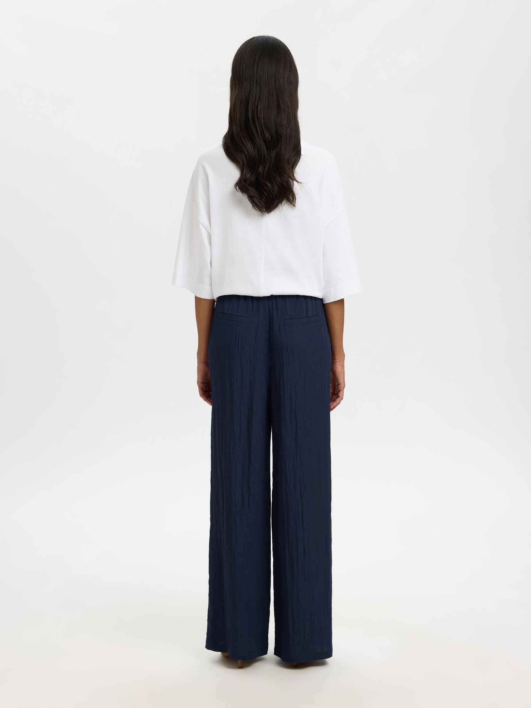 Fiona High Waist String Pants - Dark Sapphire