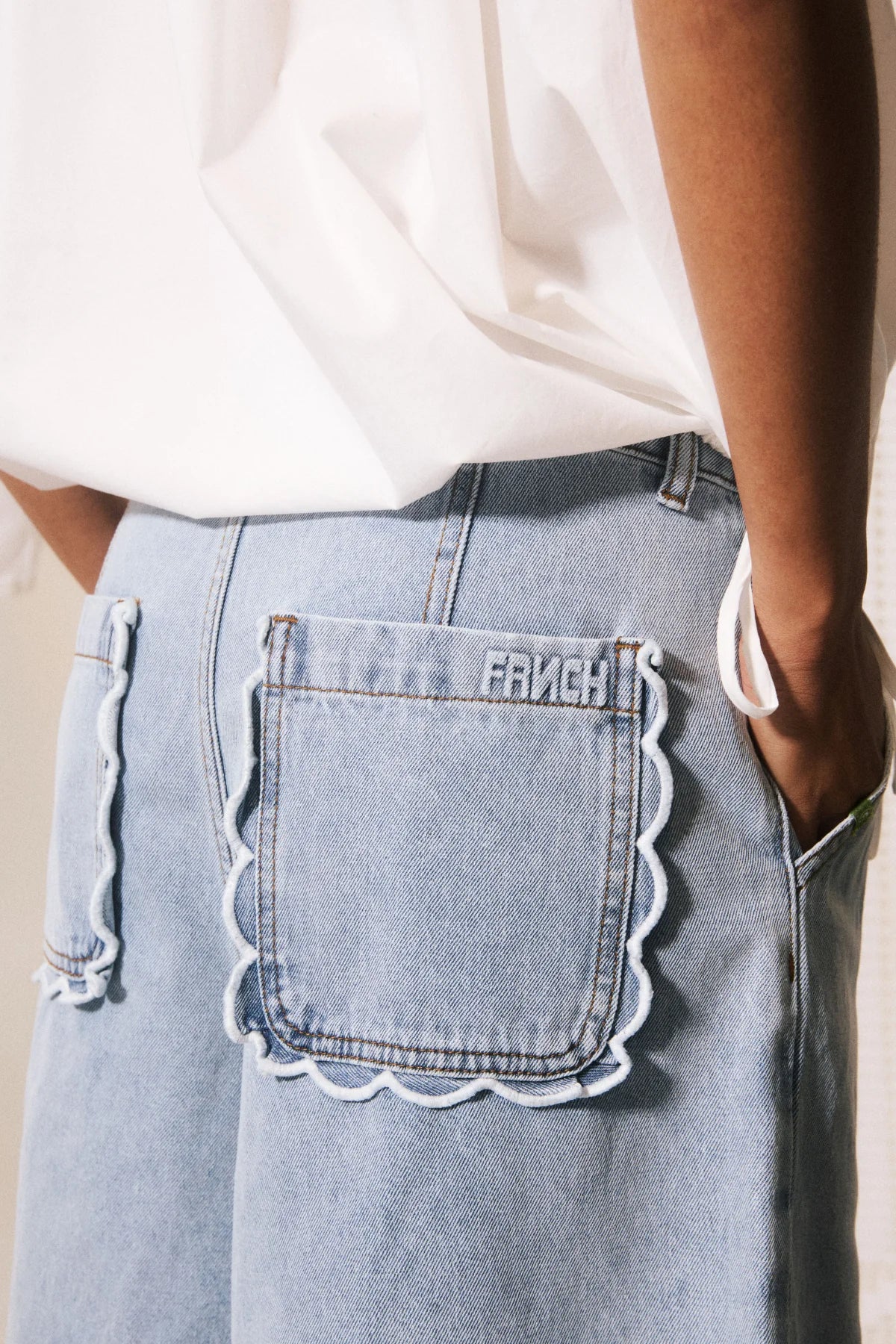 Gaspare Bermuda Denim Shorts - Light Denim