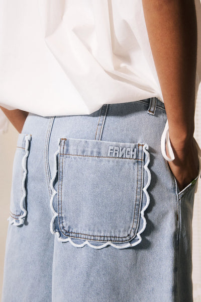 Gaspare Bermuda Denim Shorts - Light Denim