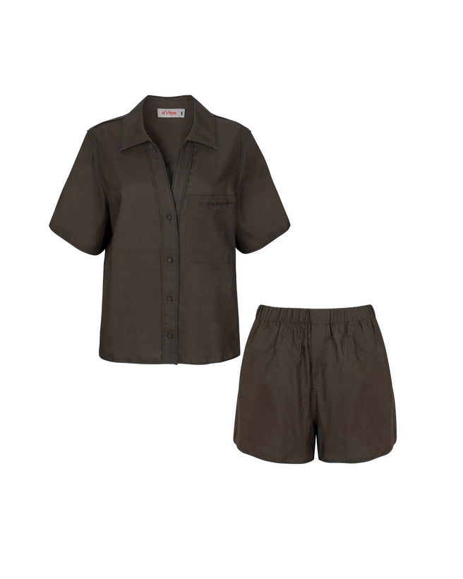 Matilda Linen Set - Wasabi