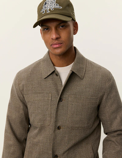 Marseille Melange Jacket - Teak Brown