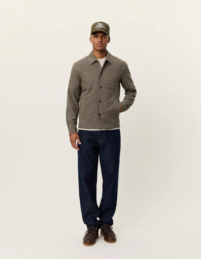 Marseille Melange Jacket - Teak Brown