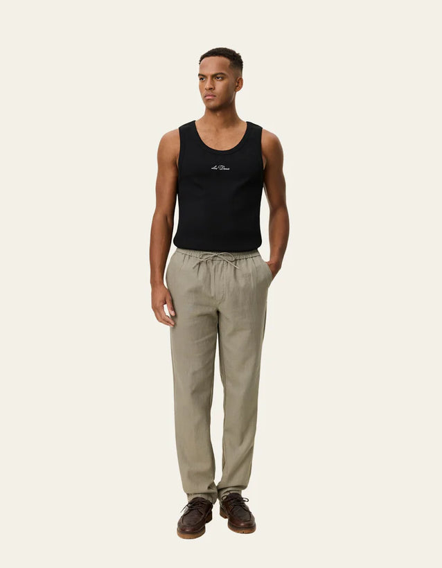 Patrick Linen Pants - Laurel Oak Sand