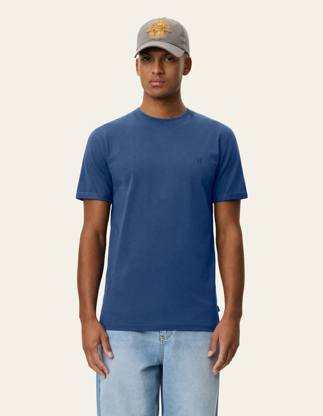 Norregaard Contrast T-Shirt - Dark Denim Blue