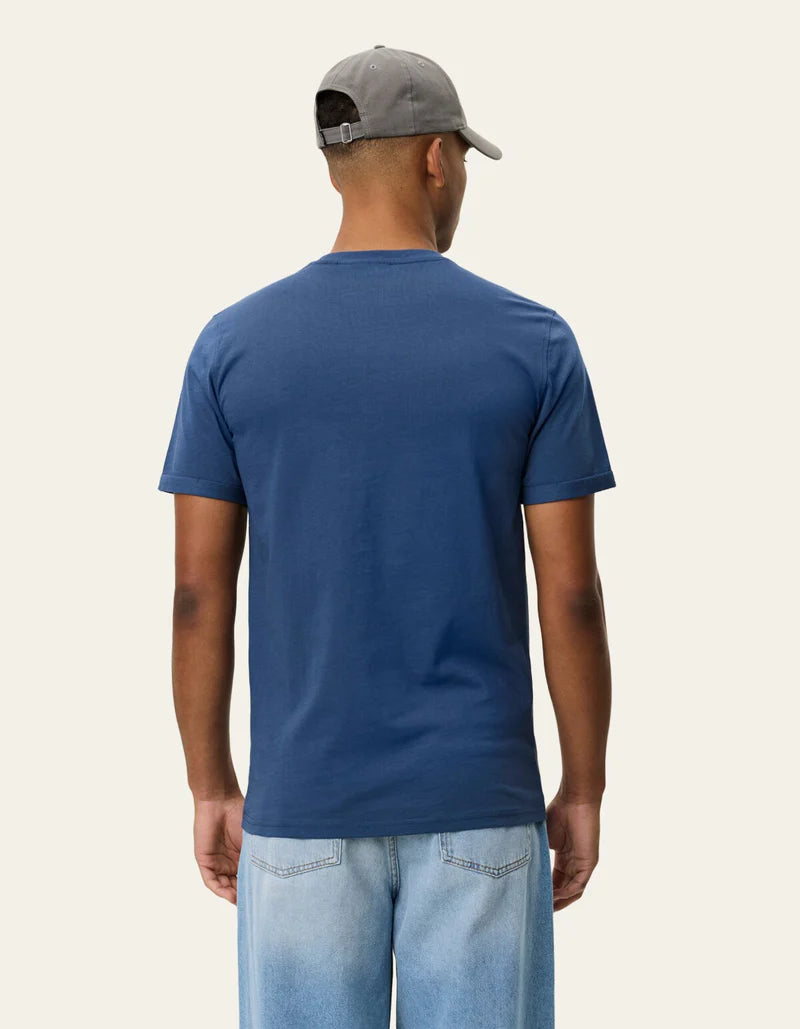 Norregaard Contrast T-Shirt - Dark Denim Blue