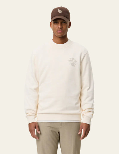 Ben Faience Sweatshirt - Eggnog White