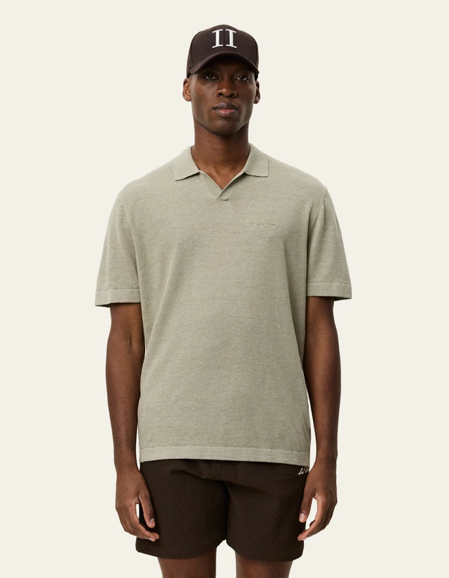 Emmanuel Polo Knit - Tea Green